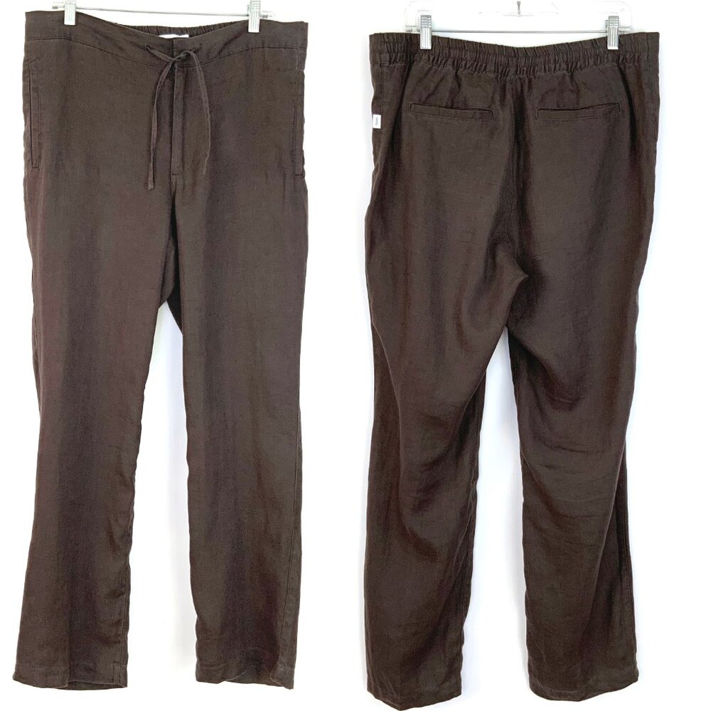 Onia Brown Drawstring Men’s Pants - Picture 2 of 16